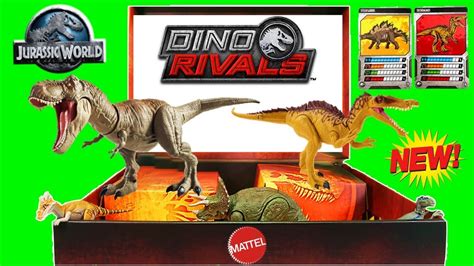 Informative dino rivals collector card is included for each dinosaur with key battle. NEW JURASSIC WORLD DINOSAUR TOYS! Dino Rivals Dual Strike Dinosaurs Fight! TOY OPENING - YouTube