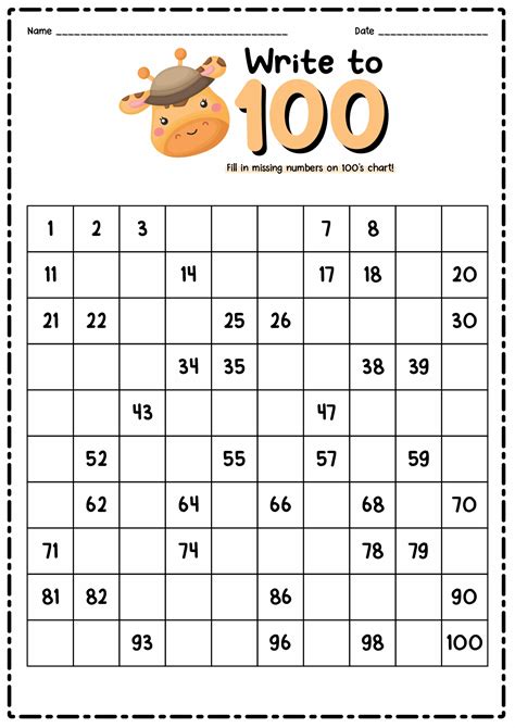 12 Best Images of Hundreds Square Worksheet Missing - Puzzle with Numbers in Squares, 100 Number ...