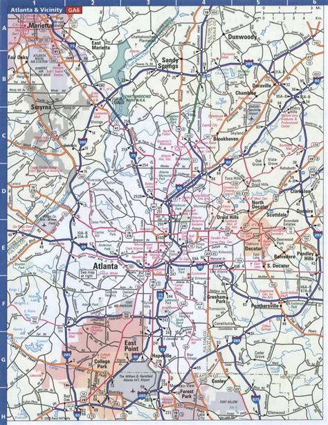 Map Of Atlanta Ga Area Map Of Atlantic Ocean Area