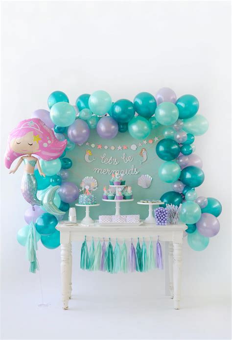 Winrayk Little Mermaid Birthday Party Decorations Supplie Mermaid