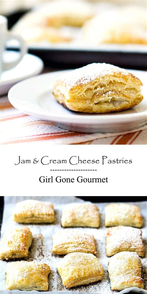 Jam Cream Cheese Pastries Recipe Puff Pastry Recipes Cream