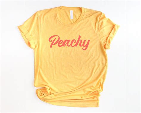 Peachy Shirt Unisex Graphic Tees For Women Summer Shirts Retro Shirts
