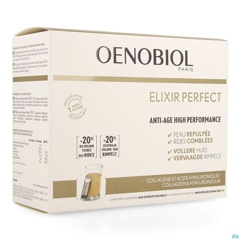 Oenobiol Elixir Perfect 30 Sticks Anti âge Pharmacodel Votre