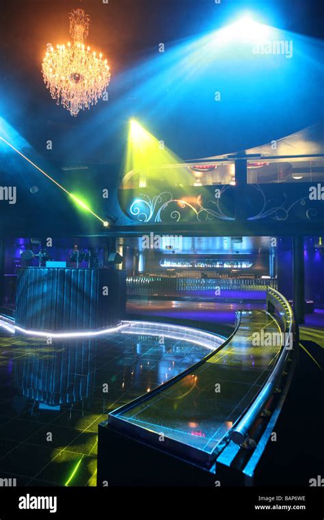 Colourful Interior Of Empty Nightclub Stock Photo Alamy