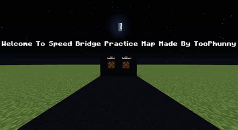 Speed Bridge Practice Map Bedrock