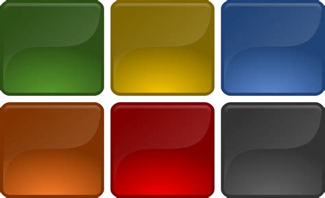 Square Buttons Png Clip Art Library Images