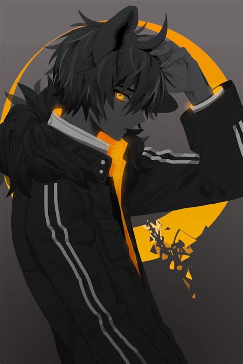 D Io Black Jaguar In 2020 Dark Anime Guys Anime Demon Boy Anime