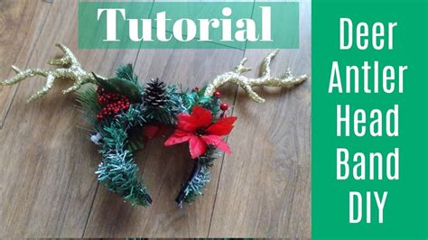 Diy antler headbands (2 ways) ❄. Easy DIY Deer Antlers Headband | Tutorial - YouTube