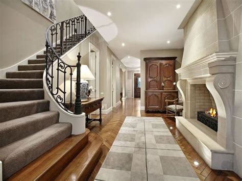 staircase and fireplace | Beautiful interiors, House design, Bedroom nook