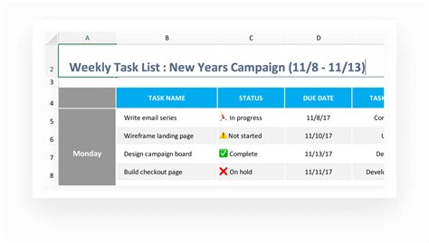 Free Excel Task Tracker Template To Do List Teamgantt
