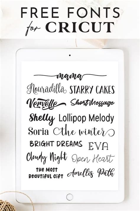 15 Beautiful Free Fonts for Cricut You'll Wish You Knew Sooner
