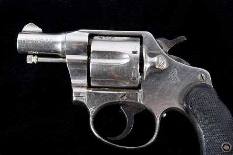 Lot Colt Police Positive 38 Spl Nickel Revolver 1920