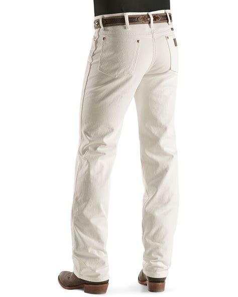 Mens white denim slim fit. Wrangler Men's Slim Fit 936 Cowboy Cut Jeans | Boot Barn