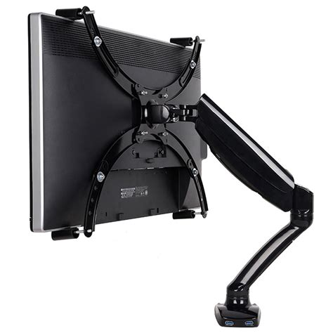Full Motion Lcd Monitor Holder Computer Display Mount Bracket Fit For W