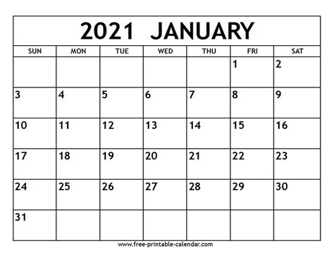 Pick Free Print 2021 Calendars Without Downloading Best Calendar