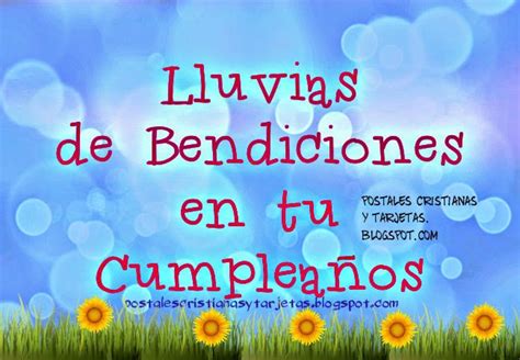 Lluvias De Bendiciones En Tu Cumpleaños Postales