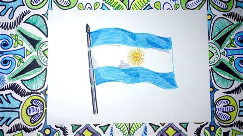 Bandera Argentina Dibujo