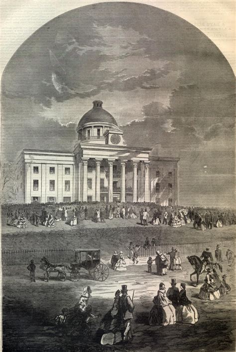 Jefferson Daviss Inauguration In Montgomery Alabama