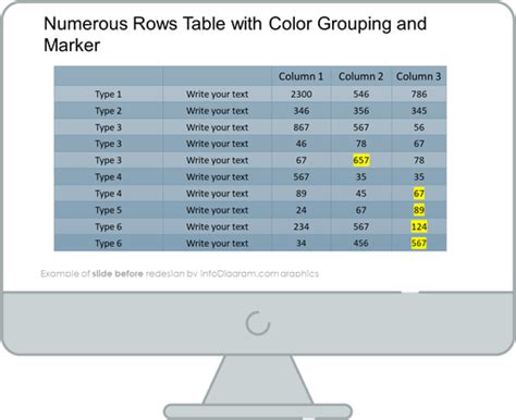 30 Creative Data Table Graphics Design Powerpoint Template Data Table