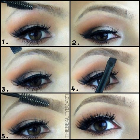 Brushing through your brows with a spoolie after filling them with a shadow or powder disperses the color for a. Eyebrow tutorial | Amanda E.'s (amandaensing) Photo ...