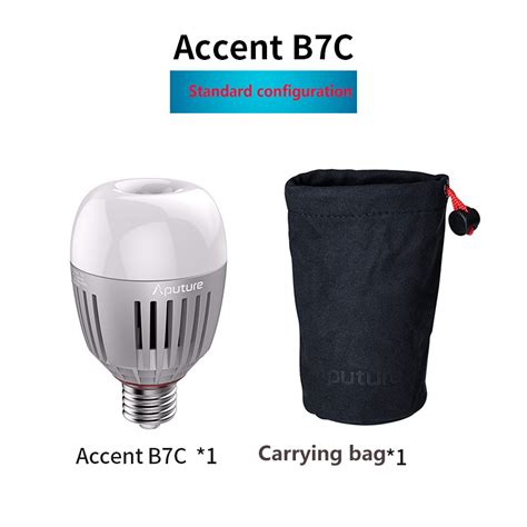 Aputure Accent B7c 7w Rgbww Led Smart Bulb Light 2000k 10000k