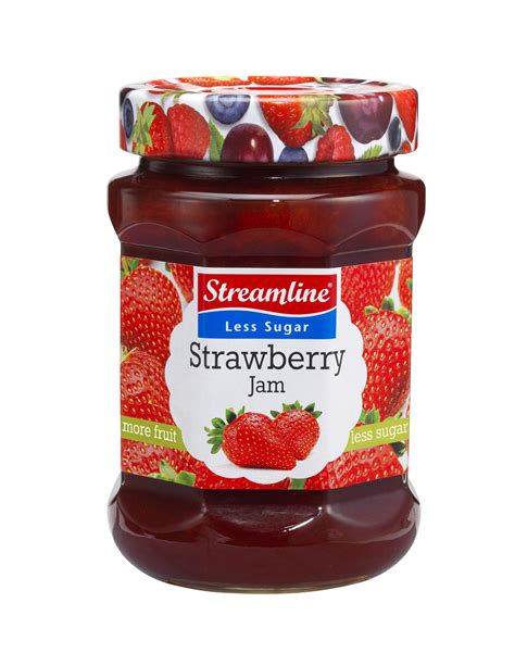 Strawberry Less Sugar Jam Streamline Foods