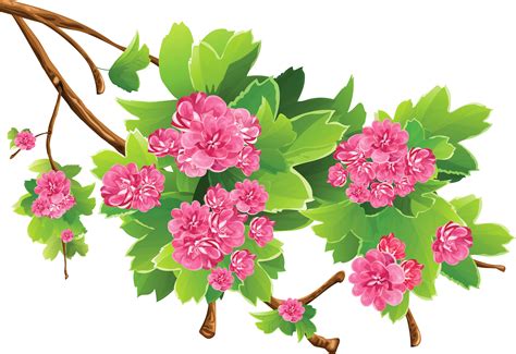 Spring Flower Silhouette Png Clipart Png Mart
