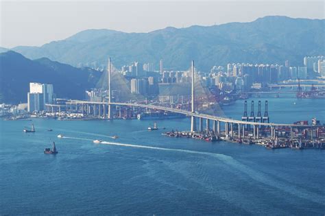 A Construction Milestone For Stonecutters Bridge In Hong Kong