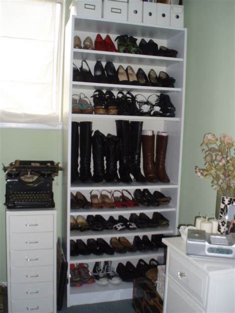 They recently purchased a historic mansion and have. DIY Bookcase Shoe Shelves | Adjustable bookcases, Shoe ...
