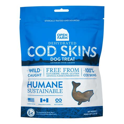 Open Farm Grain Free Cod Skins Dehydrated Dog Treats 45 Oz Walmart