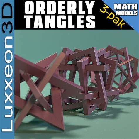 Orderly Tangles 3d Models In His 1983 Book Orderly Tangles