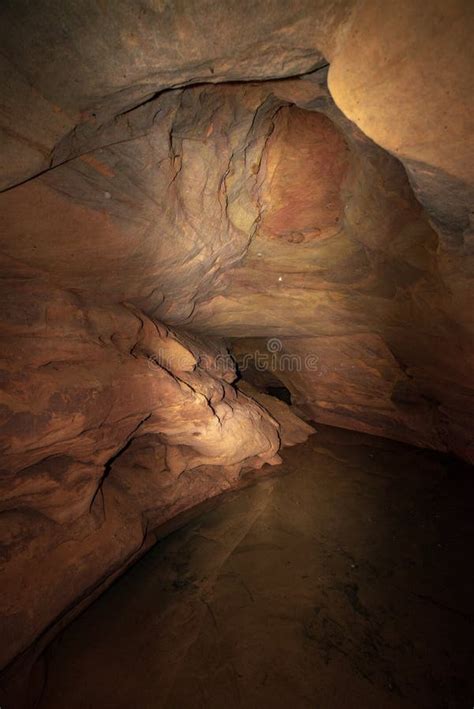 Sandstone Cave With Underground Water Flow Stock Photo Image Of