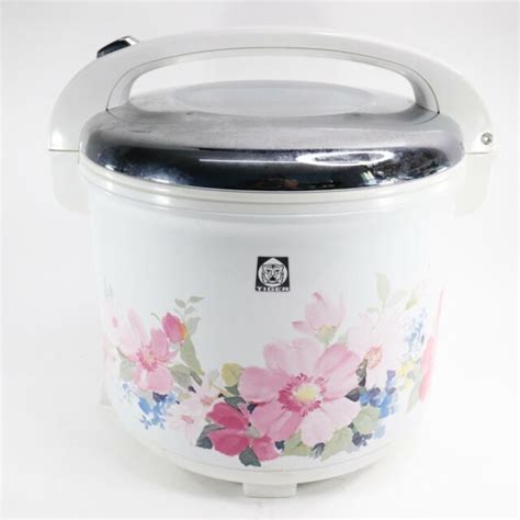 Tiger Rice Cooker Model JHR L Cup White Floral Pattern With