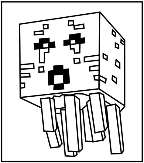 Minecraft Coloring Pages Wither At Free Printable