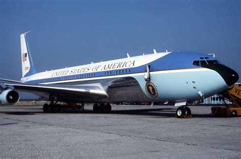 A Right Front View Of Air Force One A Vc 137 Stratoliner Aircraft