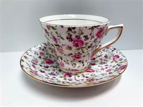 Charming Rosina Tea Cup And Saucer Bone China Teacup English Teacups