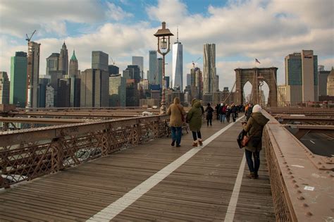 Take Brooklyn Bridge Walking Path To See The New York Skyline Photos