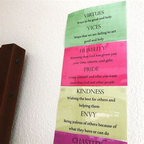 Virtues And Vices For Kids Christian Catholic Etsy