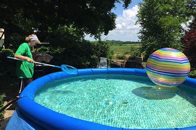 Rinse thoroughly to remove any bleach or detergent. Cleaning And Maintenance of Inflatable Swimming Pool