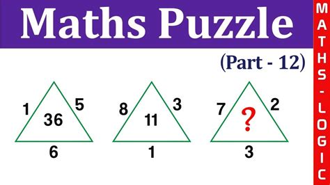 Maths Puzzle Part 12 Solve Maths Puzzle Easily Hard Puzzle