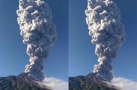 kembali meletus gunung merapi berada pada status normal meski terjadi gempa vulkanik