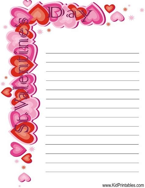 Free Printable Valentines Day Stationery Printable Word Searches