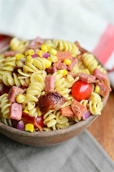 Serve it up hot for some ultimate comfort food or make it cold to refresh those perfect summer nights! Meat Lover's Pasta Salad Recipe - Will Cook For Smiles