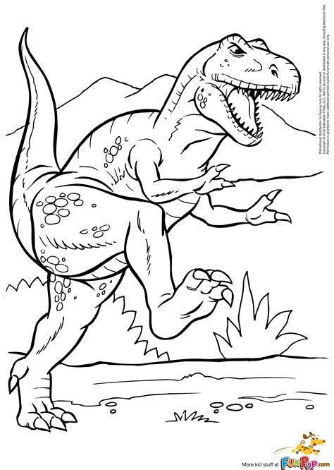 Dinosaurier Ausmalbilder Tyrannosaurus Rex Malvorlagen