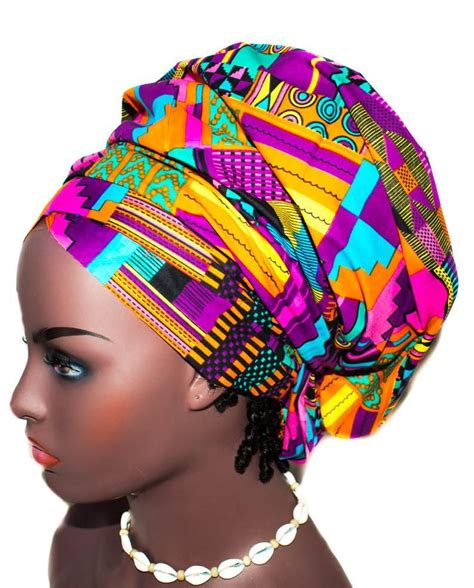 African Head Wraps Africa Fabric Ht279 Etsy Hair Wrap Scarf Hair Scarf Styles Ankara