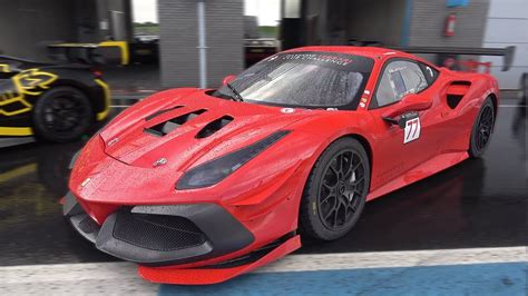 Ferrari 488 Challenge Evo Full Throttle Accelerations On Track Youtube