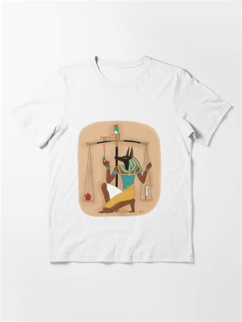 anubis weighing the heart t shirt by leenasart redbubble