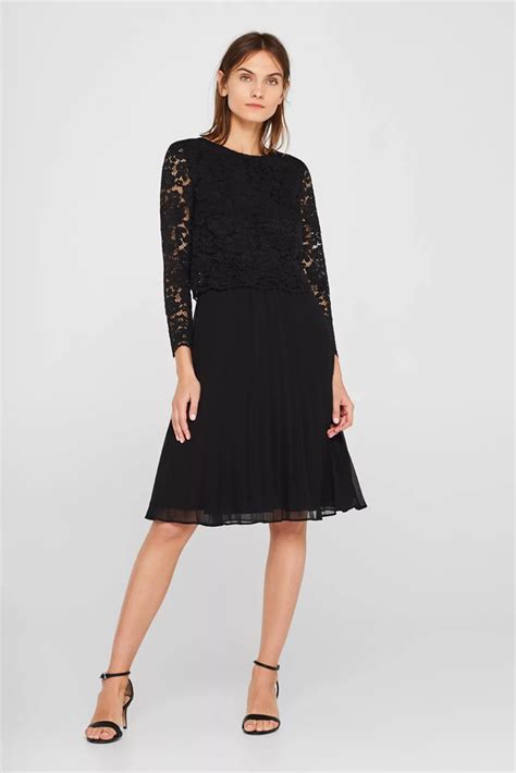 Esprit Lace Dress With A Pleated Skirt At Our Online Shop