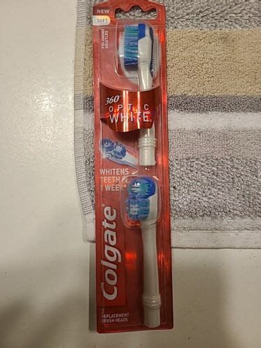 Colgate 360 Degree Optic White Replacement Brush Replacement Heads Soft