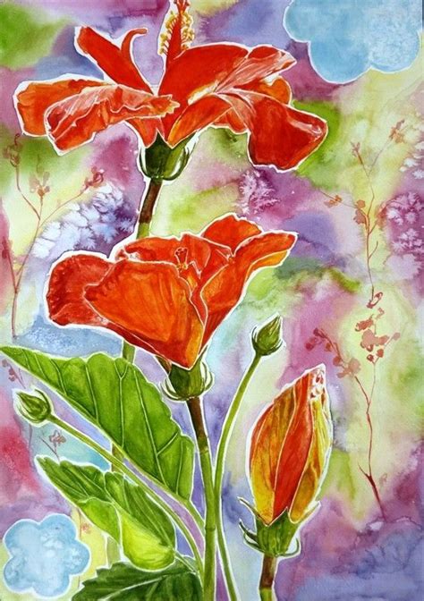 531 Watercolor Final Designs Natural Form Art Flower Art